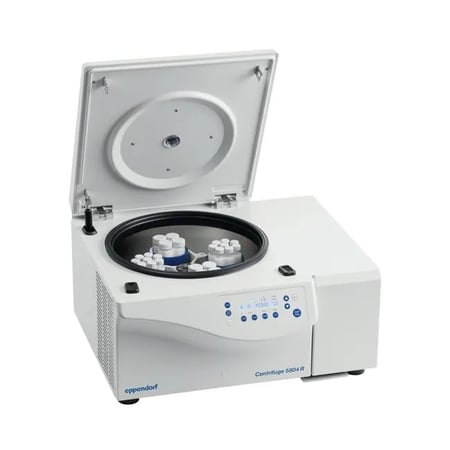 Eppendorf Centrifuge 5804 R, without rotor, 120 V, 50/60 Hz, 20 A.